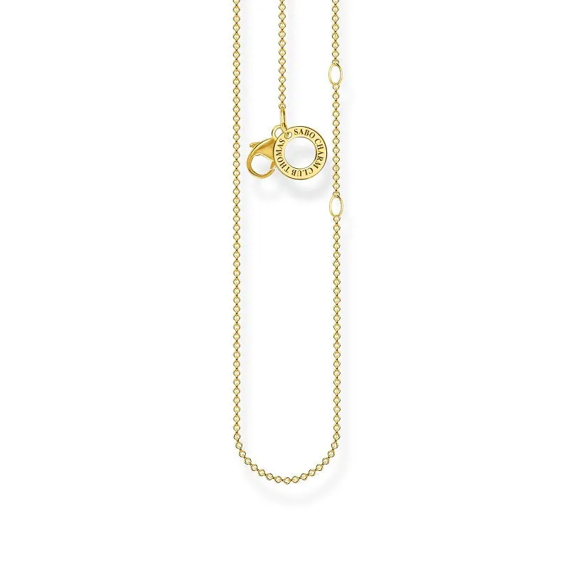 Thomas Sabo Jewellery Thomas Sabo Charm Club Sterling Silver Gold Plated Charm Necklace
