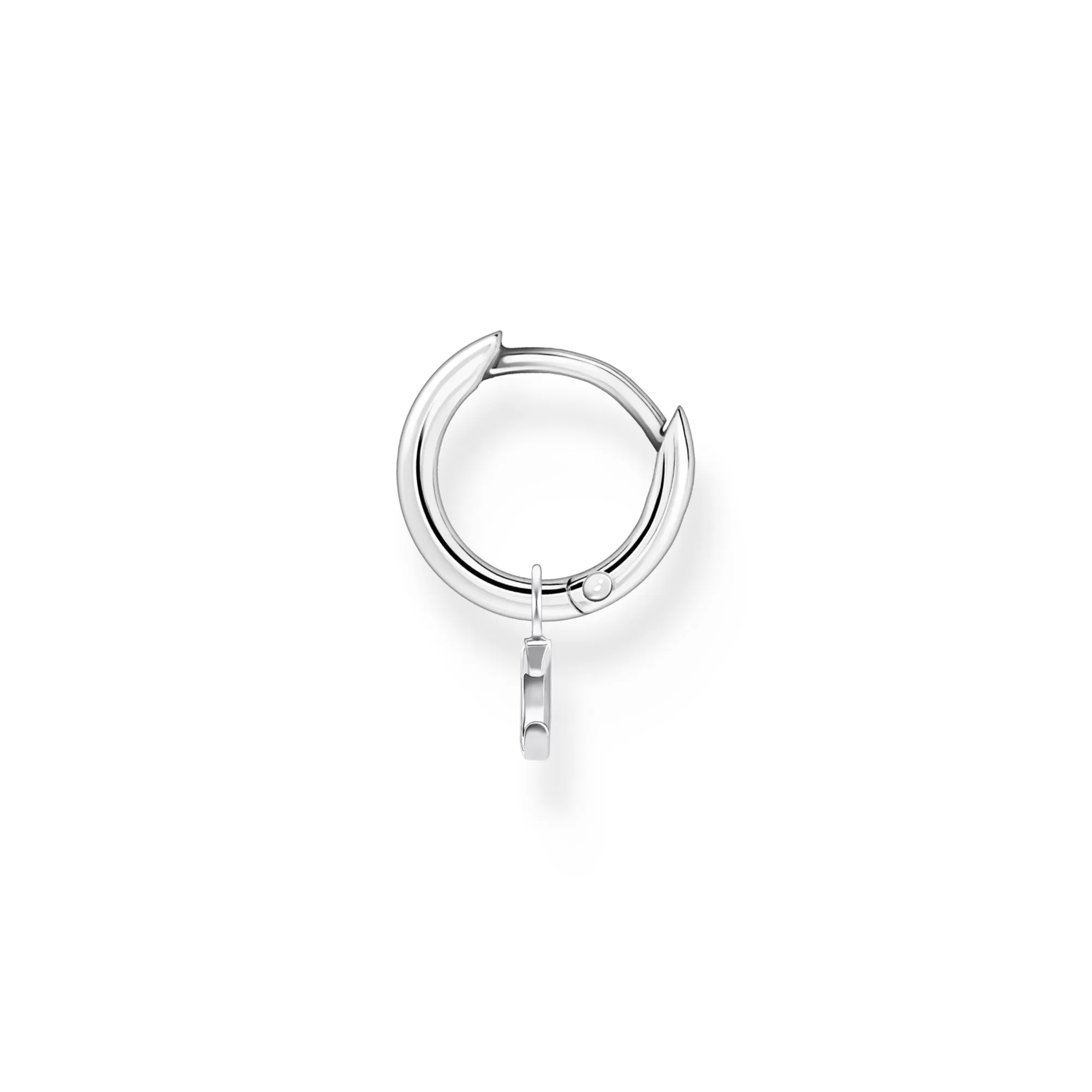 Thomas Sabo Jewellery Thomas Sabo Charm Club Sterling Silver Moon Pendant Hoop Earring