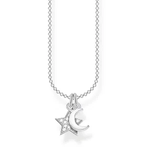 Thomas Sabo Jewellery Thomas Sabo Charm Club Sterling Silver Star Moon Necklace