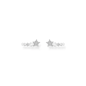 Thomas Sabo Jewellery Thomas Sabo Charm Club Sterling Silver Stars Ear Climber Earrings