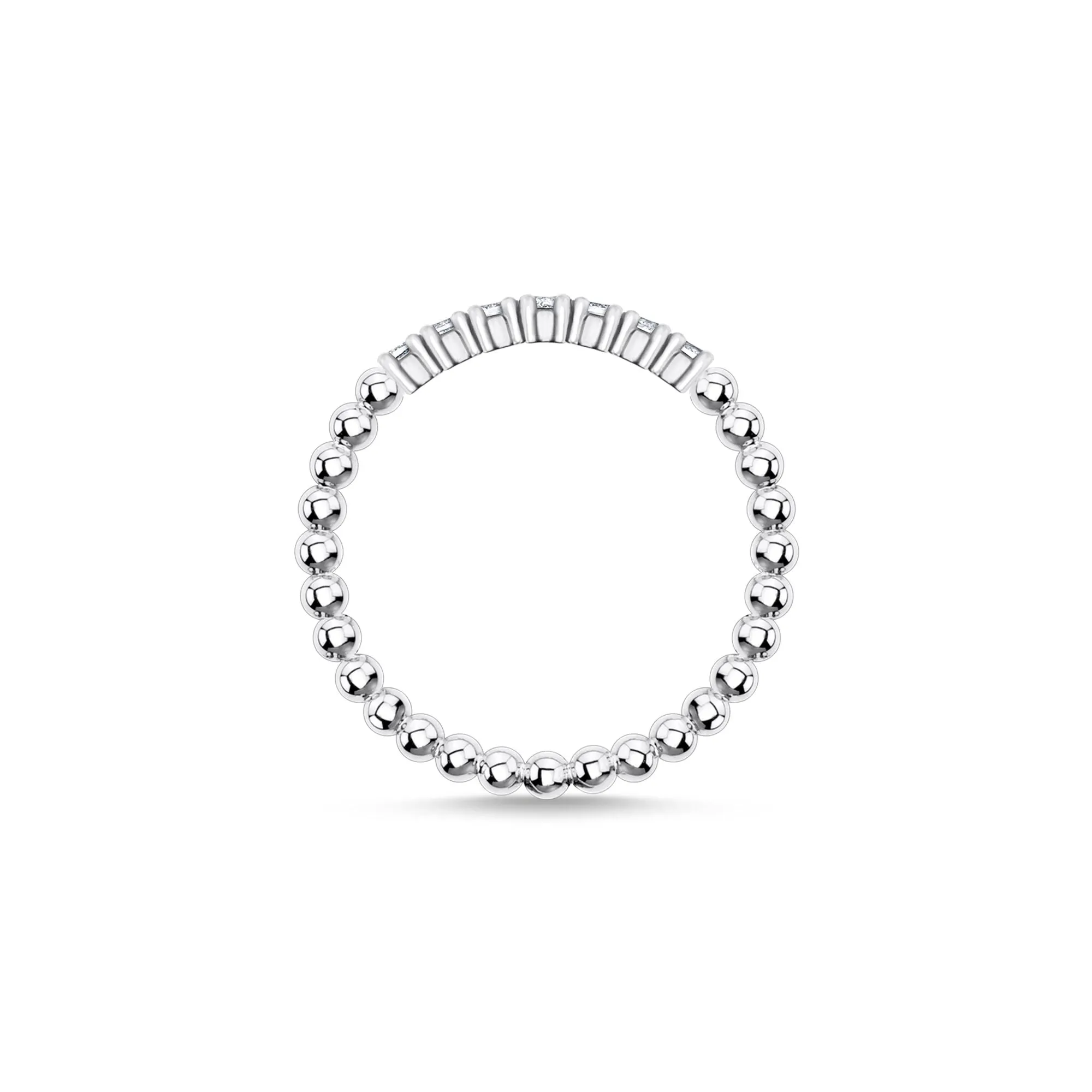 Thomas Sabo Jewellery Thomas Sabo Charm Club Sterling Silver White CZ Dots Ring