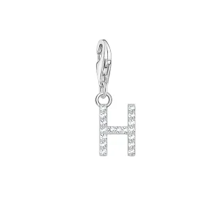 Thomas Sabo Jewellery Thomas Sabo Charmista Sterling Silver Letter H Charm Pendant