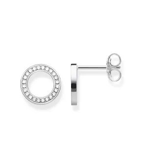 Thomas Sabo Jewellery Thomas Sabo Glam & Soul Sterling Silver CZ Large Circles Earrings