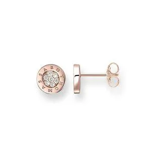 Thomas Sabo Jewellery Thomas Sabo Glam And Soul Rose Gold Plated Sterling Silver Pave Stud Earrings
