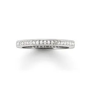 Thomas Sabo Jewellery Thomas Sabo Glam And Soul Sterling Silver White Zirconia Eternity Style Ring