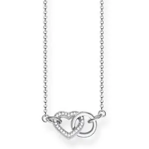 Thomas Sabo Jewellery Thomas Sabo Glam And Soul Sterling Silver Zirconia Together Forever Heart Necklace