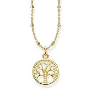 Thomas Sabo Jewellery Thomas Sabo Glam And Soul Yellow Gold Tree of Love Necklace
