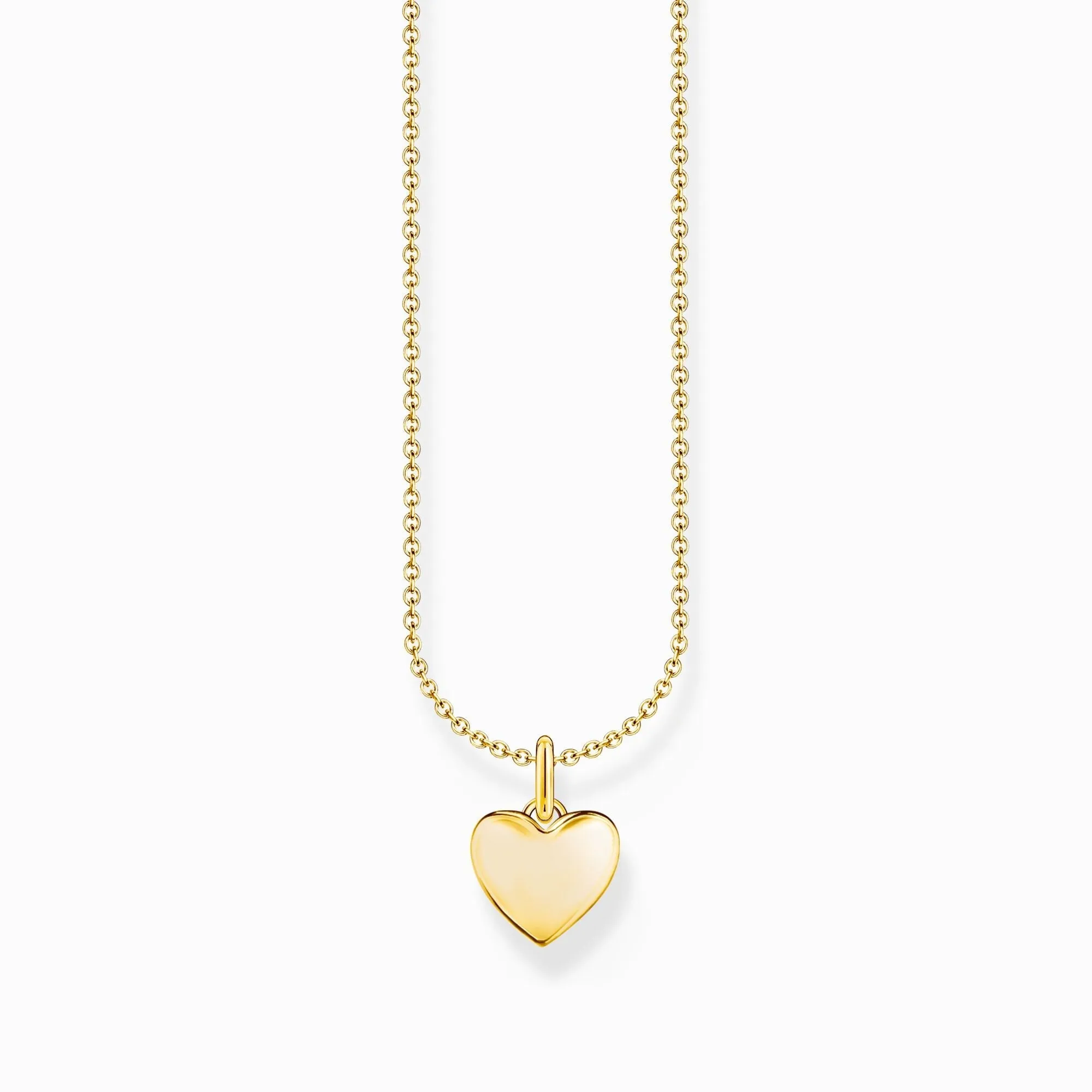 Thomas Sabo Jewellery Thomas Sabo Gold Plated Sterling Silver Heart Necklace