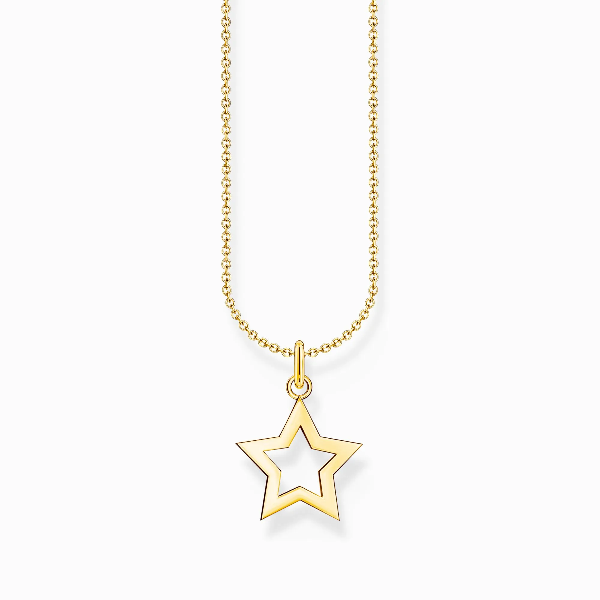 Thomas Sabo Jewellery Thomas Sabo Gold Plated Sterling Silver Star Necklace