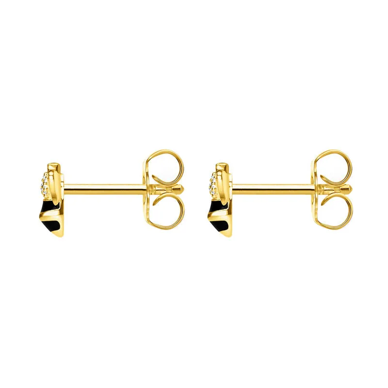 Thomas Sabo Jewellery Thomas Sabo Magic Garden Gold Plated Bee Stud Earrings