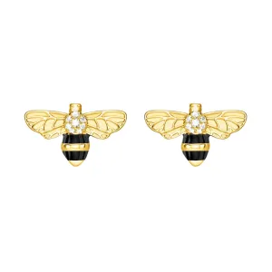 Thomas Sabo Jewellery Thomas Sabo Magic Garden Gold Plated Bee Stud Earrings