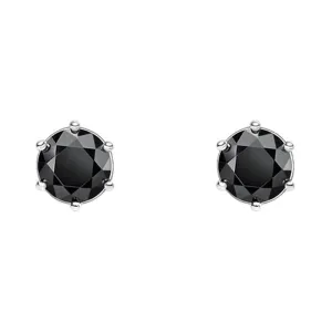 Thomas Sabo Jewellery Thomas Sabo Sterling Silver Black CZ Round Stud Earrings