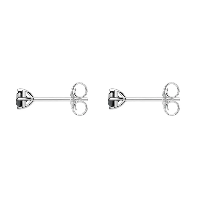 Thomas Sabo Jewellery Thomas Sabo Sterling Silver Black CZ Round Stud Earrings