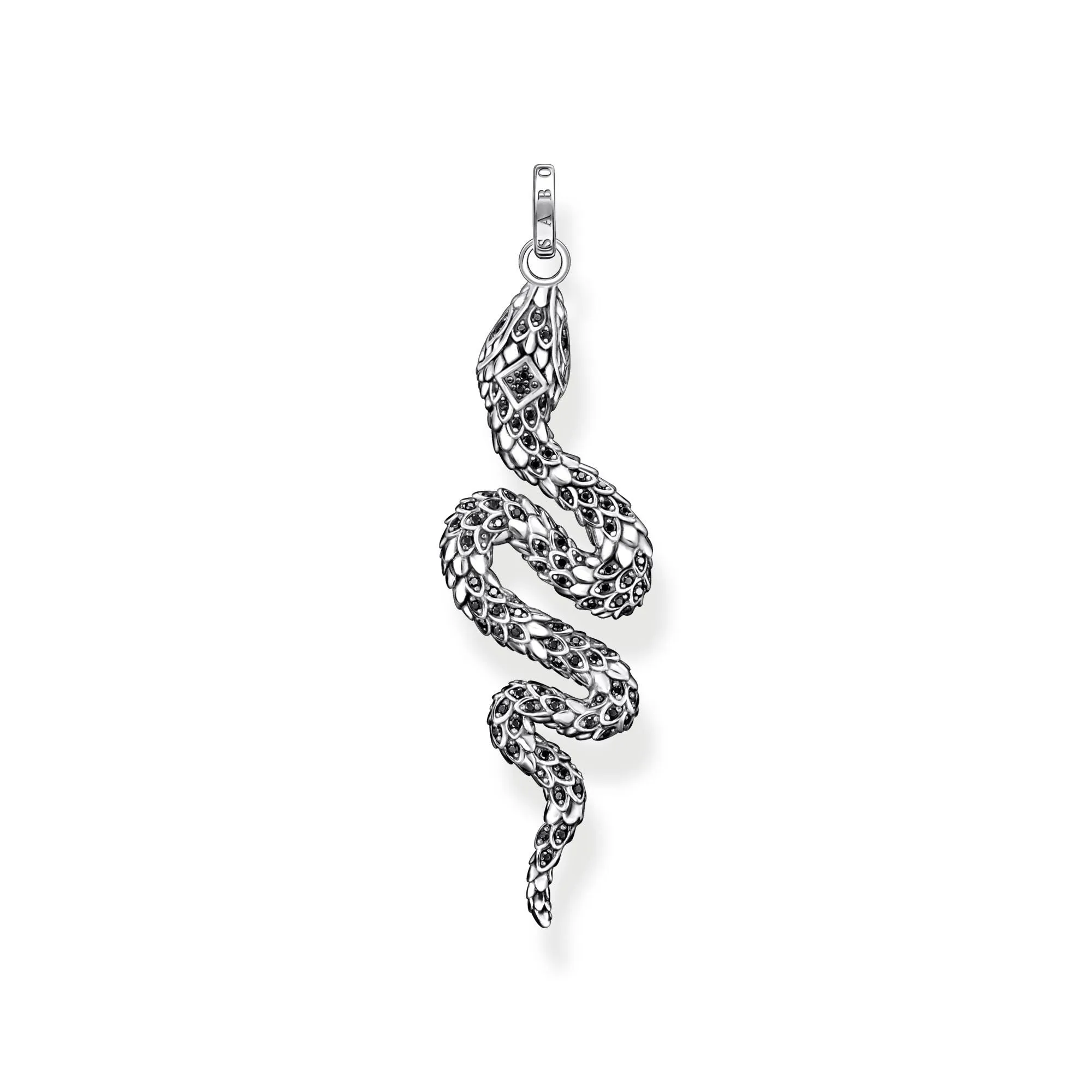 Thomas Sabo Jewellery Thomas Sabo Sterling Silver Blackened Snake Pendant