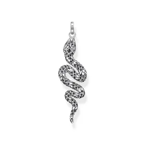 Thomas Sabo Jewellery Thomas Sabo Sterling Silver Blackened Snake Pendant