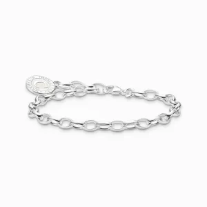 Thomas Sabo Jewellery Thomas Sabo Sterling Silver Charmista Member Charm Bracelet with White Coin