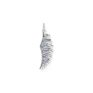 Thomas Sabo Jewellery Thomas Sabo Sterling Silver Phoenix Wing Blue Stones Pendant