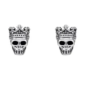 Thomas Sabo Jewellery Thomas Sabo Sterling Silver Skull King Stud Earrings
