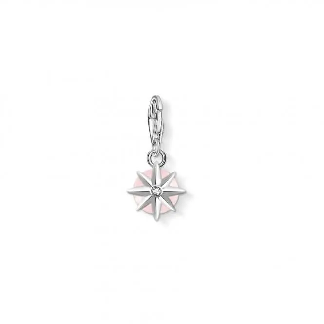 Thomas Sabo Rose Quartz October Birthstone Charm 1784-035-9 Thomas Sabo Collectable Charms