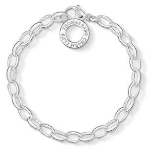 Thomas Sabo Silver Jewellery Sterling Silver Thomas Sabo Charm Club belcher 18cm