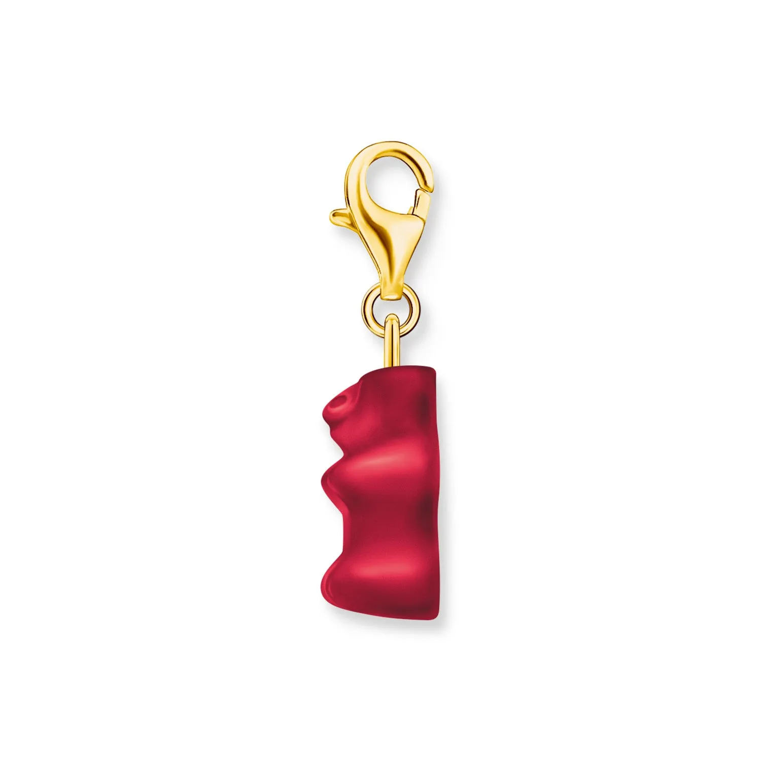 Thomas Sabo Silver Jewellery Thomas Sabo Gold Plated Sterling Silver Charm Club Haribo Strawberry Red Bear Charm