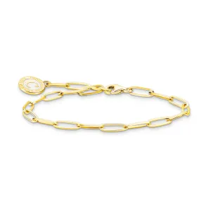 Thomas Sabo Silver Jewellery Thomas Sabo Gold Plated Sterling Silver Charmista Long Link 17cm Bracelet