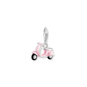 Thomas Sabo Silver Jewellery Thomas Sabo Sterling Silver Charmista Scooter Pink Charm