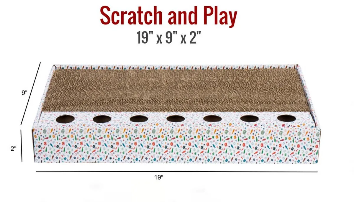 ThoozyPet Scratch & Play Cat Scratcher