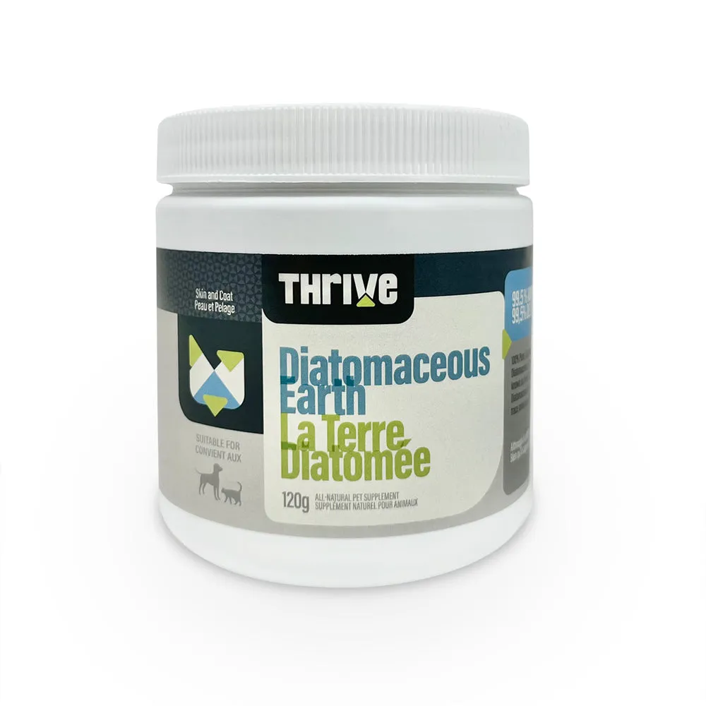 Thrive Diatomaceous Earth 120g cat vitamins, cat immune support