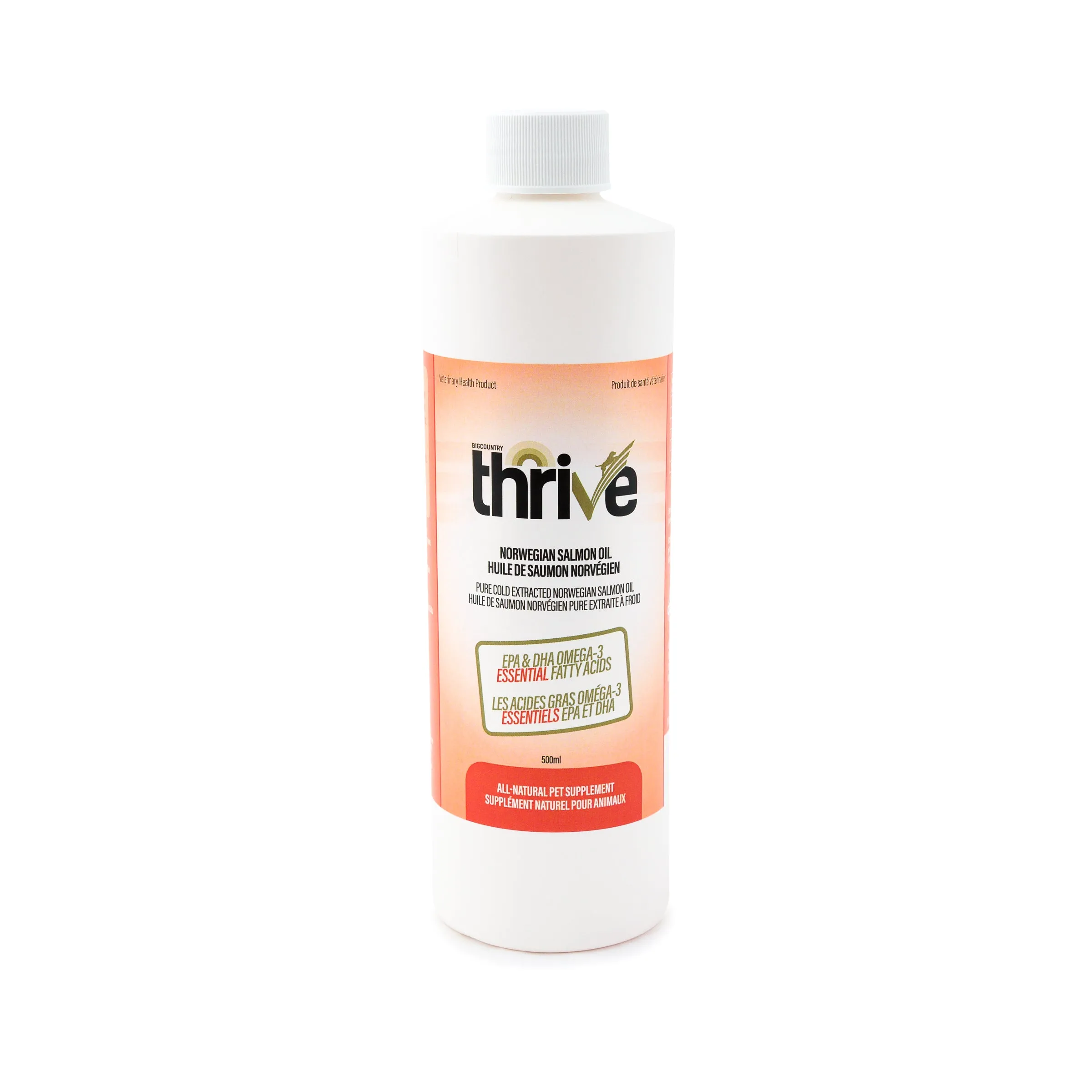 Thrive Norwegian Salmon Oil 500ml cat vitamins, cat immune support