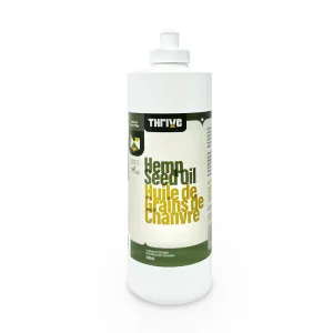 Thrive Organic Hemp Seed Oil 500ml cat vitamins, cat immune support