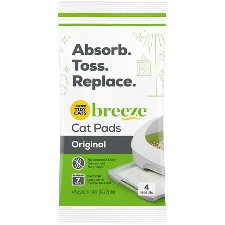 Tidy Cats Breeze Litter Pads clumping litter for cats, natural cat litter