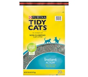 Tidy Cats Instant Action - Immediate Odor Control Clay Cat Litter clumping litter for cats, natural cat litter