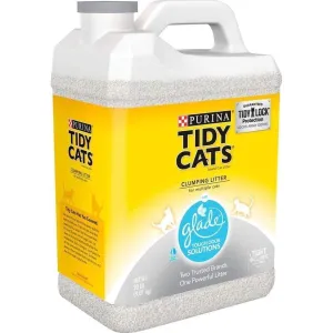 Tidy Cats Scoop - Glade Tough Odor Solutions clumping litter for cats, natural cat litter