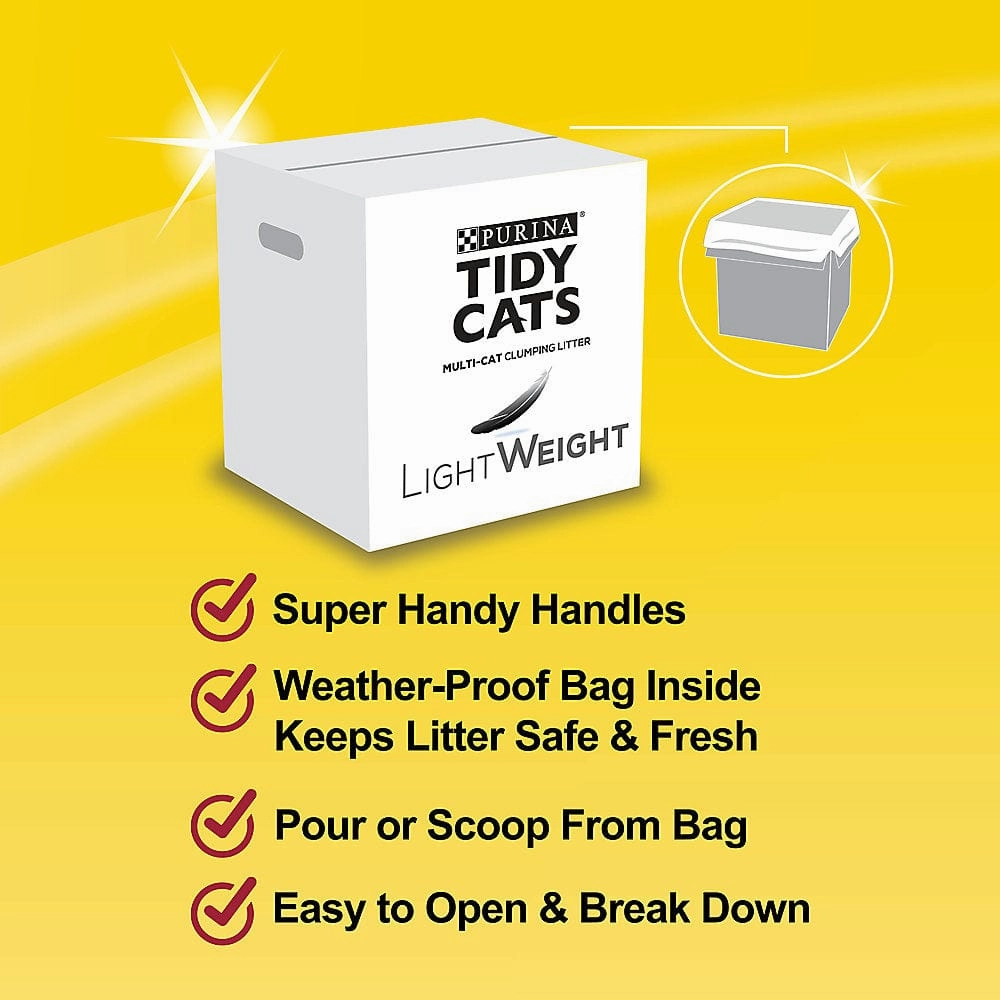 Tidy Cats LightWeight 4-in-1 Strength Clumping Multi-Cat Litter