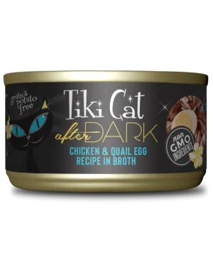Tiki Cat After Dark Chicken & Quail Egg Canned Cat Food wet cat food, canned cat food