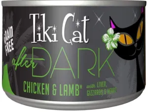 Tiki Cat After Dark Grain Free Chicken and Lamb Canned Cat Food healthy cat food, premium dry cat food