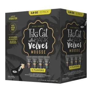 Tiki Cat After Dark Velvet Mousse Variety Pack 12/2.8 oz dry cat food, cat kibble