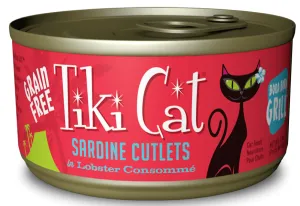 Tiki Cat Bora Bora Grill Grain Free Sardine Cutlets In Lobster Consomme Single Canned Cat Food healthy cat food, premium dry cat food