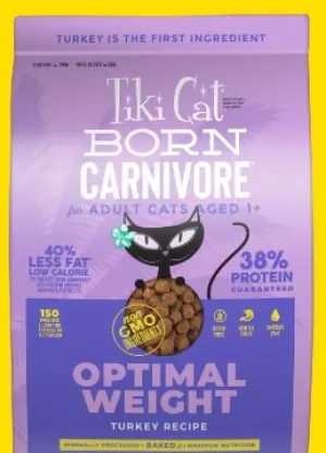 Tiki Cat Born Carnivore Optimal Weight: Turkey dry cat food, cat kibble