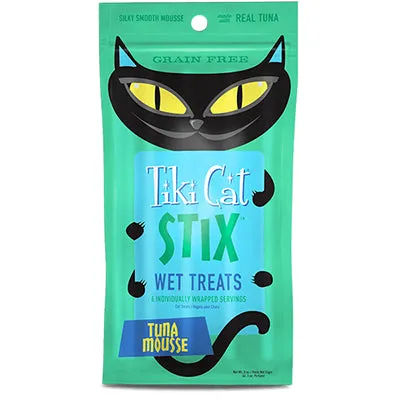 Tiki Cat Cat Stix Wet Treats- Tuna cat treats, soft cat treats