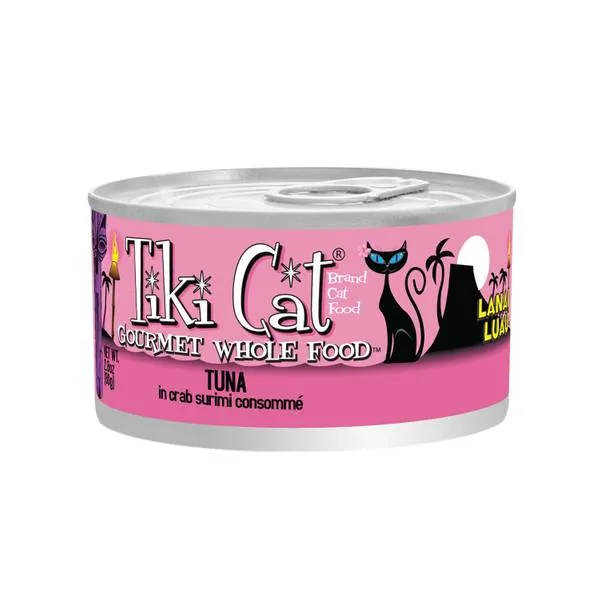 Tiki Cat Hana Grill Ahi Tuna with Crab in Tuna Consomme wet cat food, canned cat food