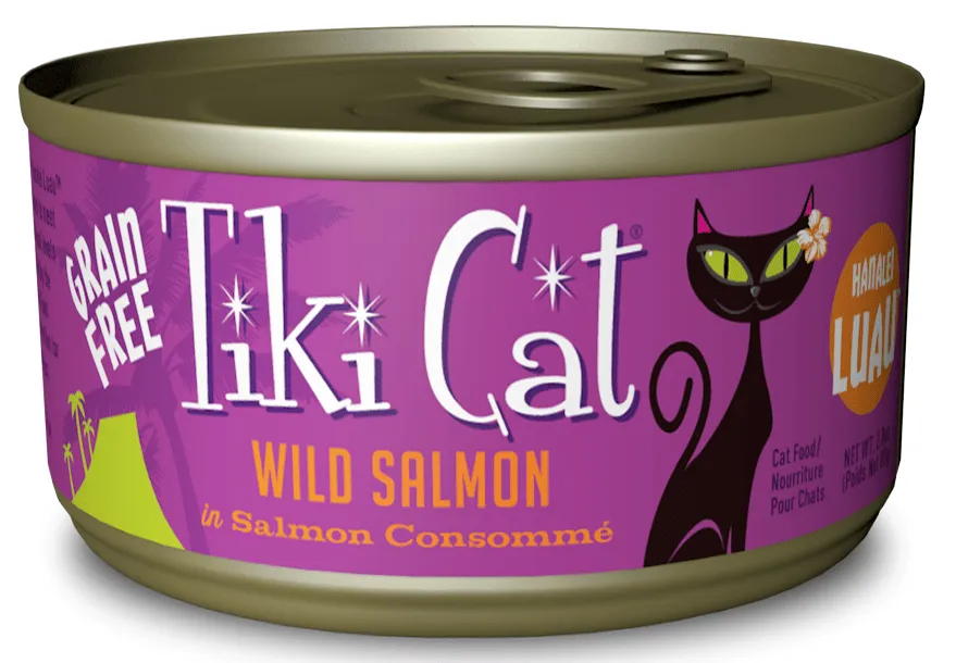 Tiki Cat Hanalei Luau Grain Free Wild Salmon In Salmon Consomme Canned Cat Food healthy cat food, premium dry cat food