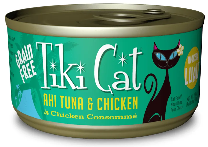 Tiki Cat Hookena Luau Grain Free Ahi Tuna And Chicken In Chicken Consomme Canned Cat Food healthy cat food, premium dry cat food