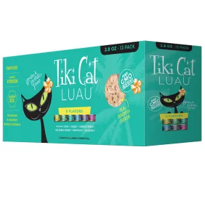 Tiki Cat Luau Grain Free Variety Pack 6 Flavors 12/2.8 oz adult cat food, best cat food for adults