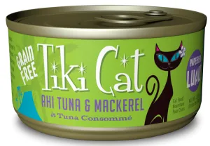 Tiki Cat Papeekeo Luau Grain Free Ahi Tuna And Mackrel In Tuna Consomme  Canned Cat Food grain free cat food, no grain dry cat food