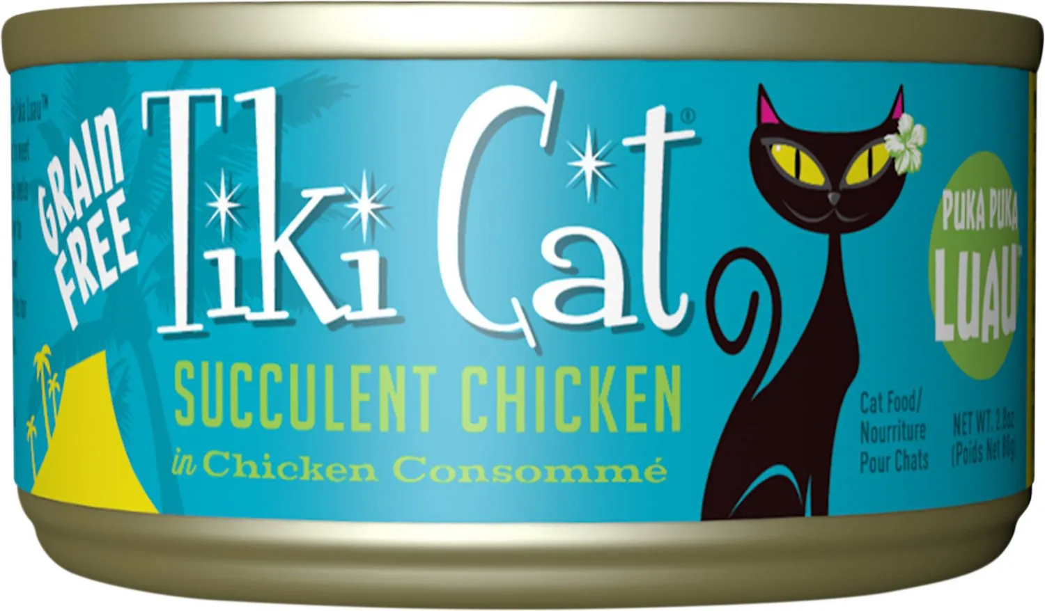 Tiki Cat Puka Puka Luau Grain Free Succulent Chicken in Chicken Consomme Canned Cat Food wet cat food, canned cat food