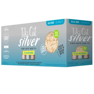 Tiki Cat Silver Variety Pack 12/2.4 oz dry cat food, cat kibble