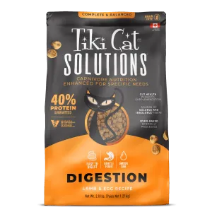 Tiki Cat Solutions Digestion Baked Kibble: Lamb & Egg Recipe dry cat food, cat kibble
