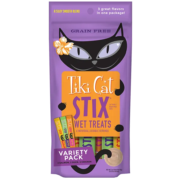 Tiki Cat STIX Chicken & Shrimp cat treats, natural cat treats